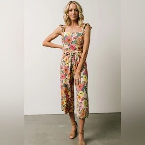 NWOT Baltic Born Sugarlips Gemma Jumpsuit in Multi Floral